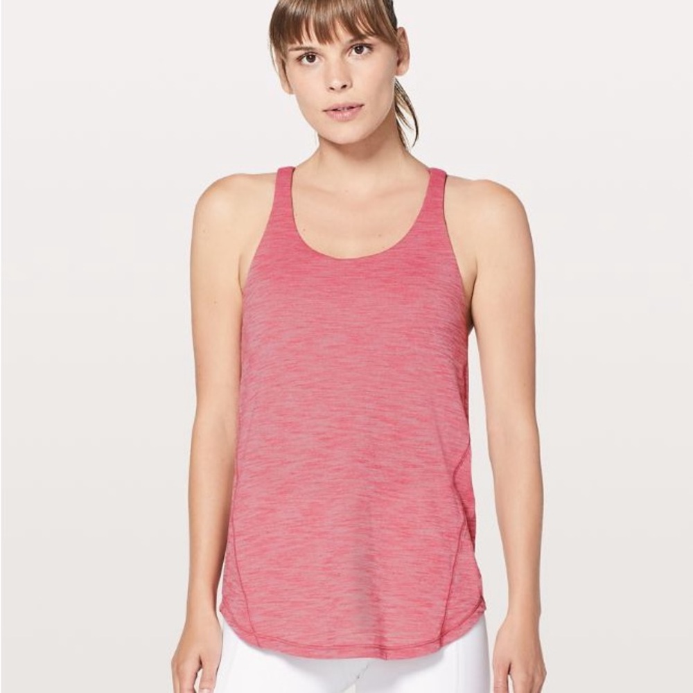 Lululemon Athletica Pink Sleeveless Backless Tank Top